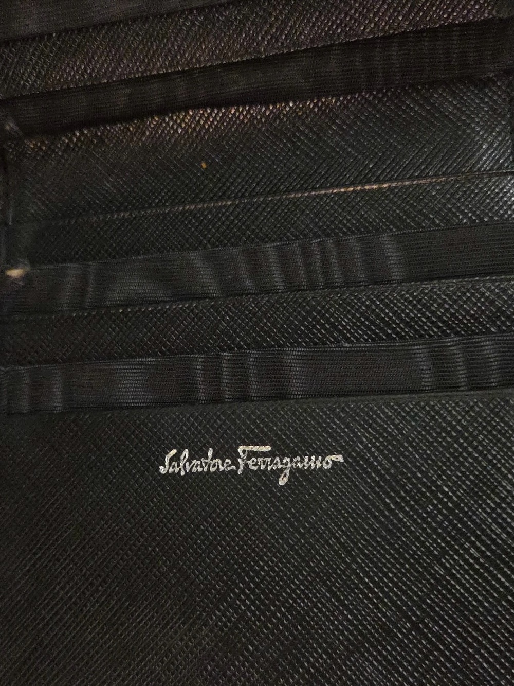 Ed's show price Salvatore Ferragamo Saffiano Leather Gancini Wallet - Picture 3 of 17